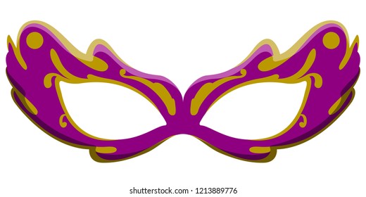 Isolated mardi gras mask. Vector illustration design