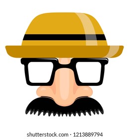 Isolated mardi gras mask. Vector illustration design
