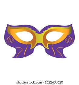 Isolated mardi gras theater mask icon - Vector