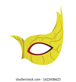 Isolated mardi gras theater mask icon - Vector