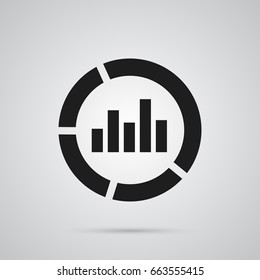 Isolated Market Icon Symbol On Clean Background. Vector Monitoring  Element In Trendy Style.