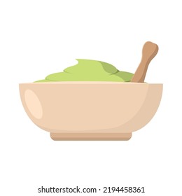 Ilustración vectorial de la arometerapia de mascarilla aislada