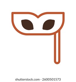 Isolated mask icon, costume and celebration