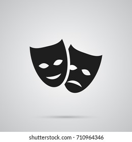 Isolated Masks Icon Symbol On Clean Background. Vector Theater Element In Trendy Style.