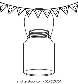 Isolated mason jar design