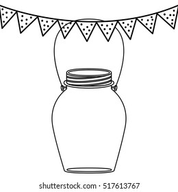 Isolated mason jar design