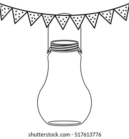 Isolated mason jar design
