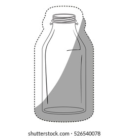 Isolated mason jar design