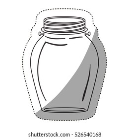 Isolated mason jar design