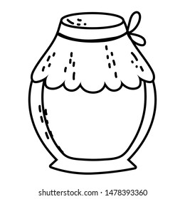 Isolated mason jar vector design