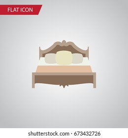 Isolated Mattress Flat Icon. Bedroom Vector Element Can Be Used For Mattress, Bed, Bedroom Design Concept.