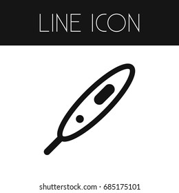 Isolated Measure Outline. Scale Vector Element Can Be Used For Thermometer, Mercury, Temperature Design Concept.