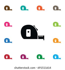 Isolated Measurement Icon. Roll Meter Vector Element Can Be Used For Measurement, Roll, Meter Design Concept.