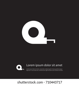 Isolated Measuring Tape Icon. Tool Vector Element Can Be Used For Measuring, Tape, Tool Design Concept.