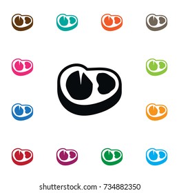 Isolated Meat Icon. Beefsteak Vector Element Can Be Used For Beef, Meat, Beefsteak Design Concept.