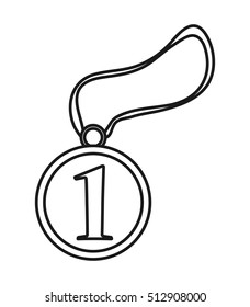 Isolated medal design