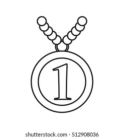 Isolated medal design