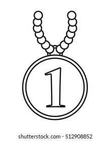 Isolated medal design