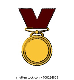 Isolated medal design