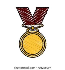 Isolated medal design