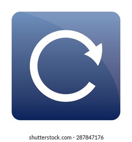 Isolated media button on a white background. Vector illustration
