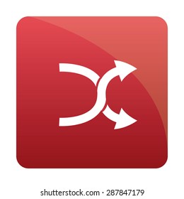 Isolated media button on a white background. Vector illustration