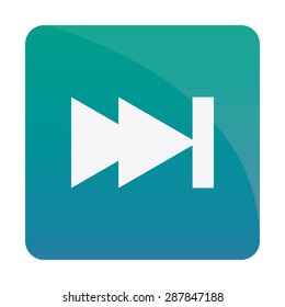 Isolated media button on a white background. Vector illustration