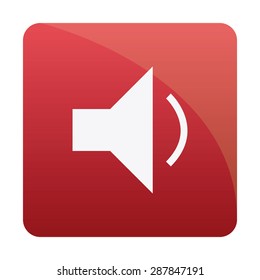 Isolated media button on a white background. Vector illustration