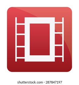 Isolated media button on a white background. Vector illustration