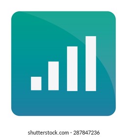 Isolated media button on a white background. Vector illustration