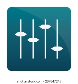 Isolated media button on a white background. Vector illustration