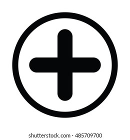 Isolated media button on a white background, Vector illustration