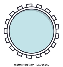 Isolated media icon inside green button