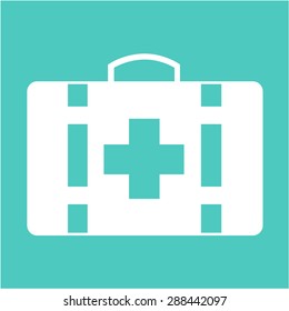 Isolated medical icon on a colored background. Vector illustration