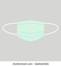 isolated medical mask, surgical mask