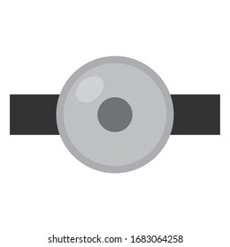 Isolierte medizinische Spiegelsymbol. Medizinisches Symbol - Vektorillustration