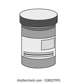 Isolated medicine jar design