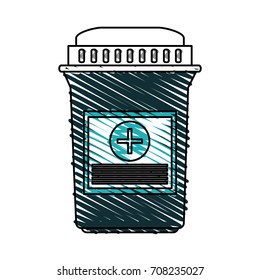 Isolated medicine jar design