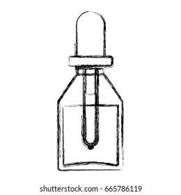 isolated medicine liquid bottle