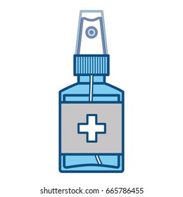 isolated medicine liquid bottle