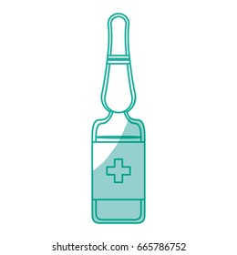 isolated medicine liquid bottle
