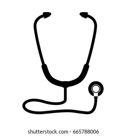 isolated medicine stethoscope