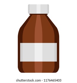 Isolated medicine syrup bottle. Vector illustration design