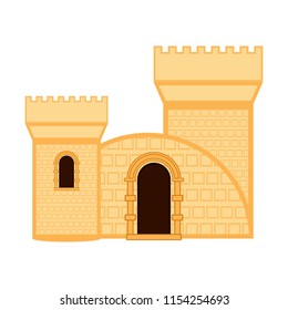 Isolated medieval building