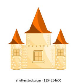 Isolated medieval castle building