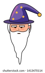 Isolated medieval and fantasy magician design vector illustration