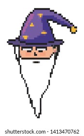 Isolated medieval and fantasy magician design vector illustration