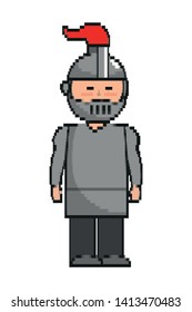 Isolated medieval knight design vector illustration