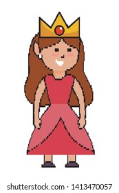 Isolated medieval princess design vector illustration