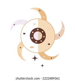 Icono de arma de rodillo medieval aislado Vector